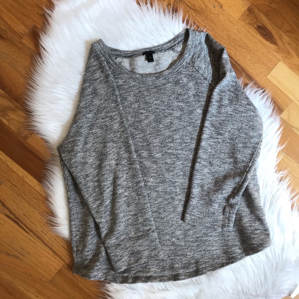 FLASH SALE⚡️J.Crew heather Loomknit sweatshirt